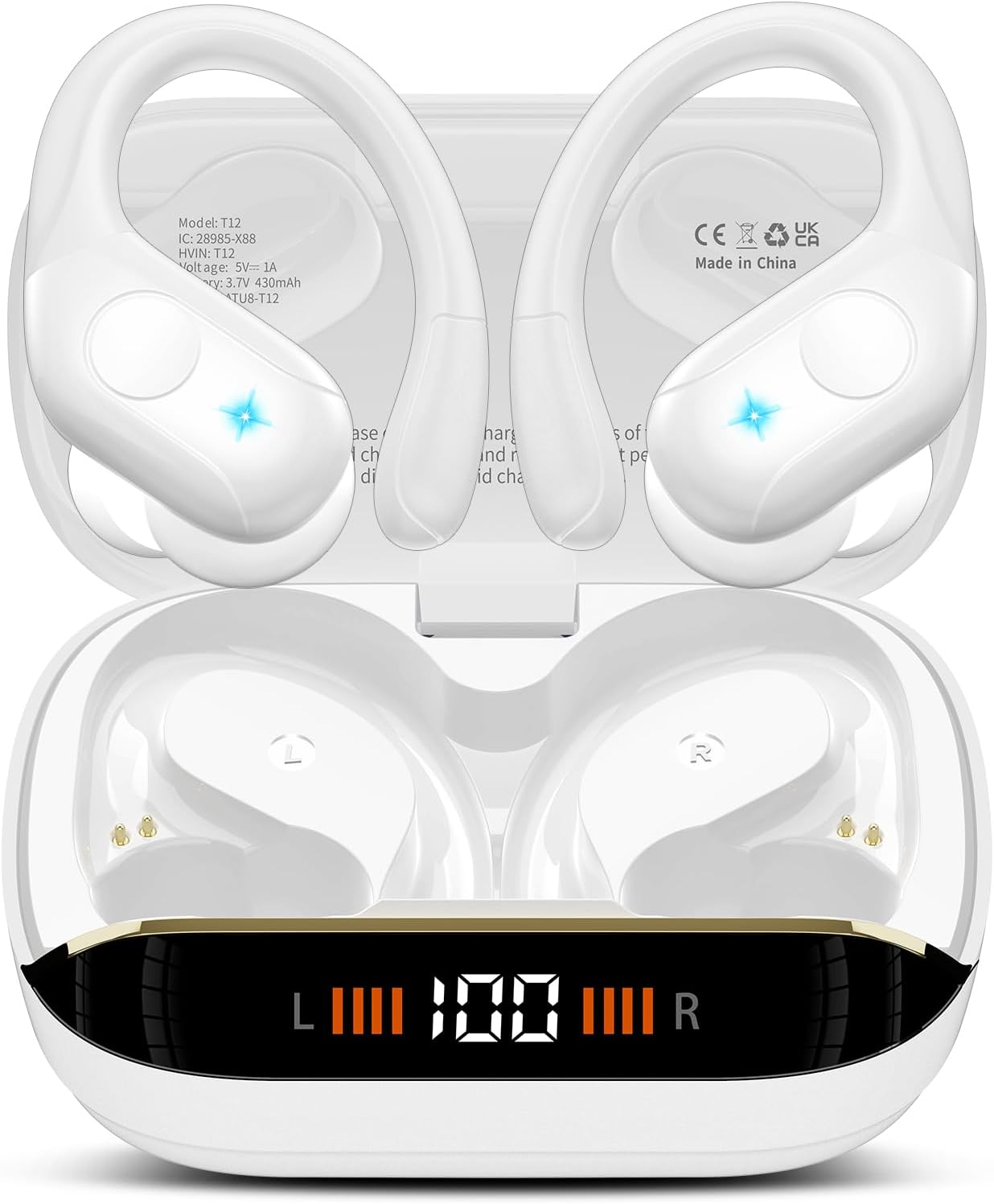 Qecnato wireless earbuds Bluetooth 5.4 white with LED display
Qecnato sports earbuds with earhooks and ENC noise canceling mic
Qecnato Bluetooth headphones 75H battery life waterproof earphones
Qecnato over-ear earbuds for running with deep bass stereo sound
Qecnato earbuds with IP7 waterproof design and touch controls
Qecnato wireless earphones with charging case and dual LED screen
Qecnato Bluetooth earbuds for Android iPhone and Windows devices
Qecnato white wireless headphones for gym, travel, and worko