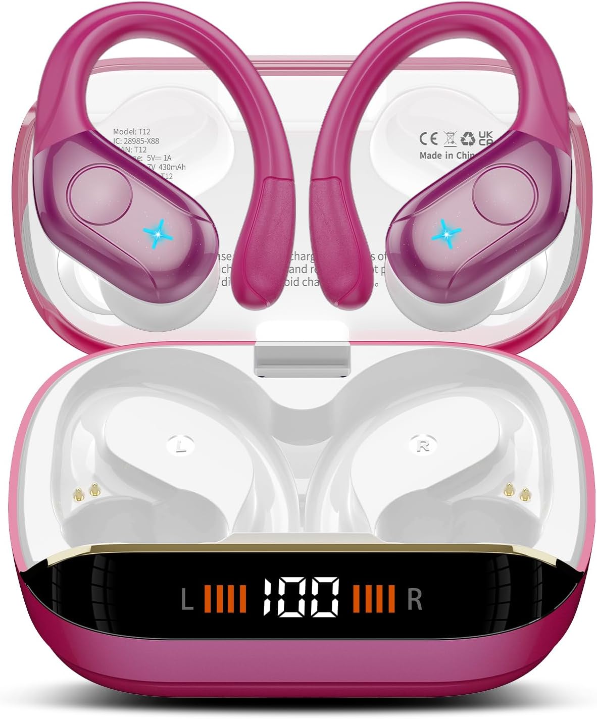 Qecnato wireless earbuds Bluetooth 5.4 white with LED display
Qecnato sports earbuds with earhooks and ENC noise canceling mic
Qecnato Bluetooth headphones 75H battery life waterproof earphones
Qecnato over-ear earbuds for running with deep bass stereo sound
Qecnato earbuds with IP7 waterproof design and touch controls
Qecnato wireless earphones with charging case and dual LED screen
Qecnato Bluetooth earbuds for Android iPhone and Windows devices
Qecnato white wireless headphones for gym, travel, and worko