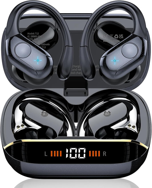 Qecnato wireless earbuds Bluetooth 5.4 white with LED display
Qecnato sports earbuds with earhooks and ENC noise canceling mic
Qecnato Bluetooth headphones 75H battery life waterproof earphones
Qecnato over-ear earbuds for running with deep bass stereo sound
Qecnato earbuds with IP7 waterproof design and touch controls
Qecnato wireless earphones with charging case and dual LED screen
Qecnato Bluetooth earbuds for Android iPhone and Windows devices
Qecnato white wireless headphones for gym, travel, and worko