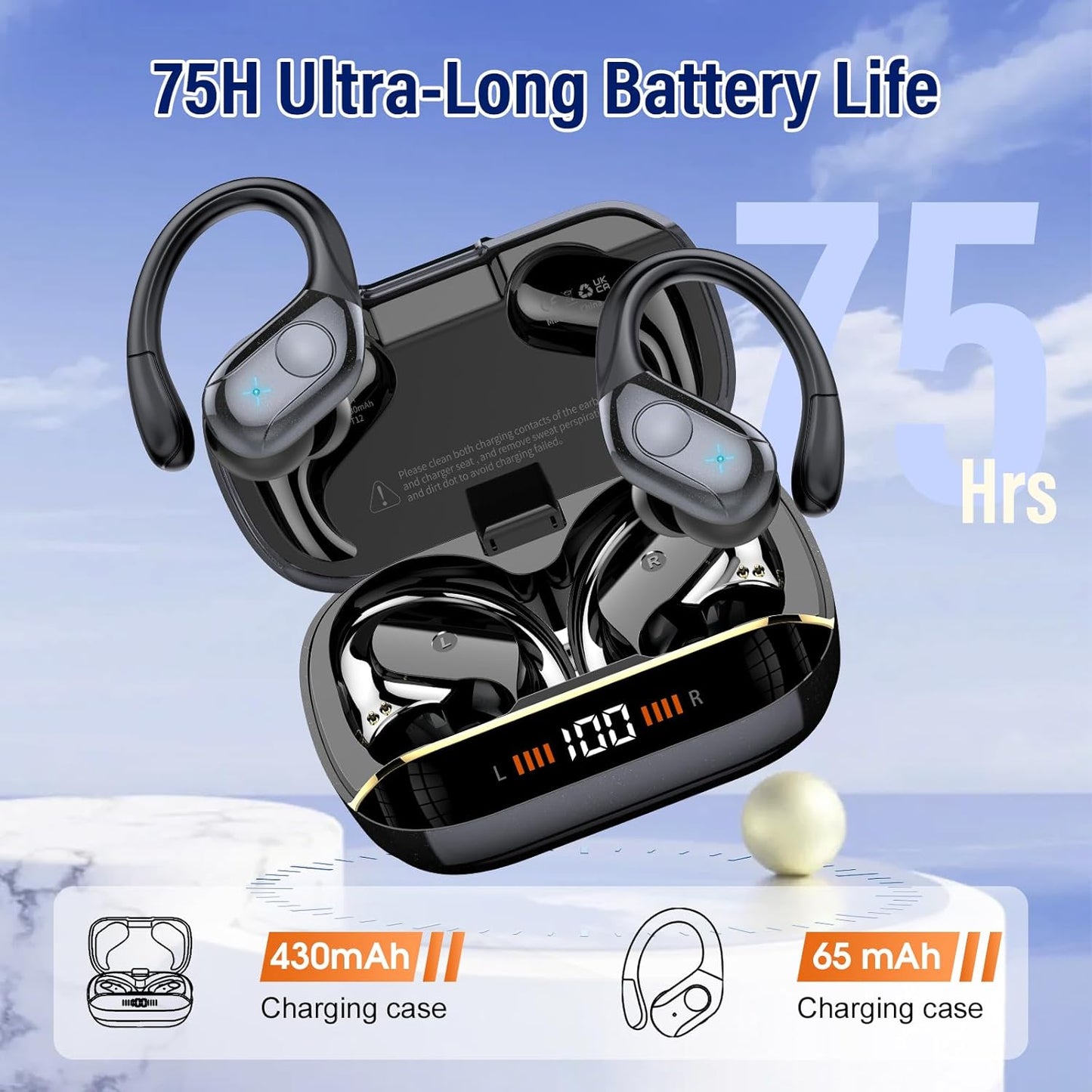 Qecnato wireless earbuds Bluetooth 5.4 white with LED display
Qecnato sports earbuds with earhooks and ENC noise canceling mic
Qecnato Bluetooth headphones 75H battery life waterproof earphones
Qecnato over-ear earbuds for running with deep bass stereo sound
Qecnato earbuds with IP7 waterproof design and touch controls
Qecnato wireless earphones with charging case and dual LED screen
Qecnato Bluetooth earbuds for Android iPhone and Windows devices
Qecnato white wireless headphones for gym, travel, and worko
