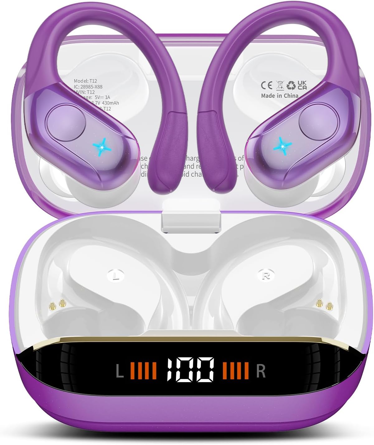 Qecnato wireless earbuds Bluetooth 5.4 white with LED display
Qecnato sports earbuds with earhooks and ENC noise canceling mic
Qecnato Bluetooth headphones 75H battery life waterproof earphones
Qecnato over-ear earbuds for running with deep bass stereo sound
Qecnato earbuds with IP7 waterproof design and touch controls
Qecnato wireless earphones with charging case and dual LED screen
Qecnato Bluetooth earbuds for Android iPhone and Windows devices
Qecnato white wireless headphones for gym, travel, and worko