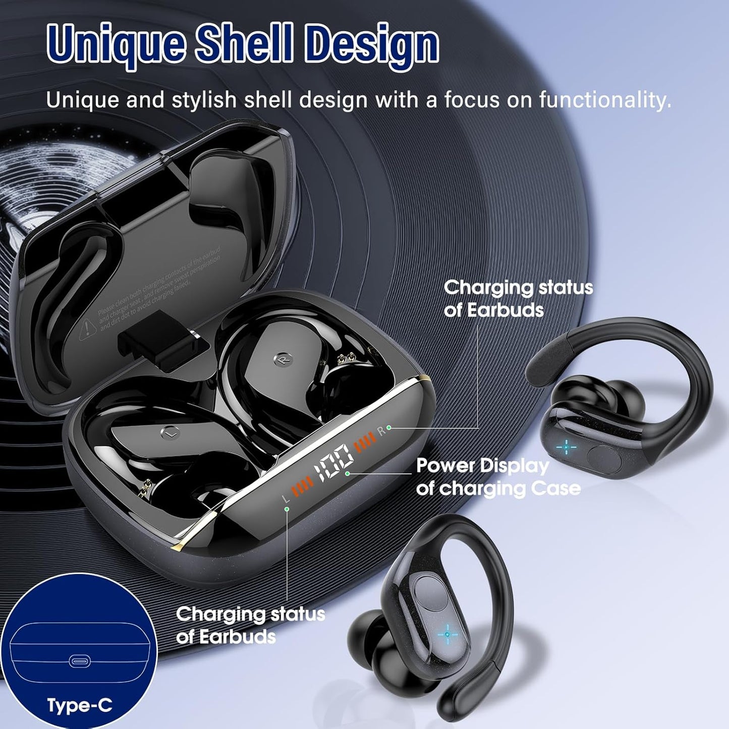 Qecnato wireless earbuds Bluetooth 5.4 white with LED display
Qecnato sports earbuds with earhooks and ENC noise canceling mic
Qecnato Bluetooth headphones 75H battery life waterproof earphones
Qecnato over-ear earbuds for running with deep bass stereo sound
Qecnato earbuds with IP7 waterproof design and touch controls
Qecnato wireless earphones with charging case and dual LED screen
Qecnato Bluetooth earbuds for Android iPhone and Windows devices
Qecnato white wireless headphones for gym, travel, and worko